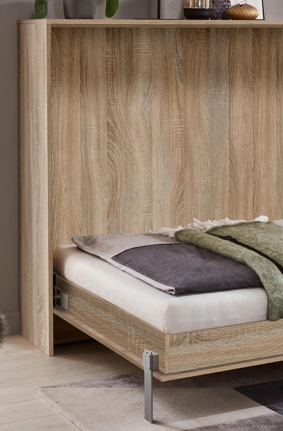 Klappbett Juist ca. 120x200 cm Eiche - Eichefarben, KONVENTIONELL, Holz/Holzwerkstoff (120/200cm) - MID.YOU