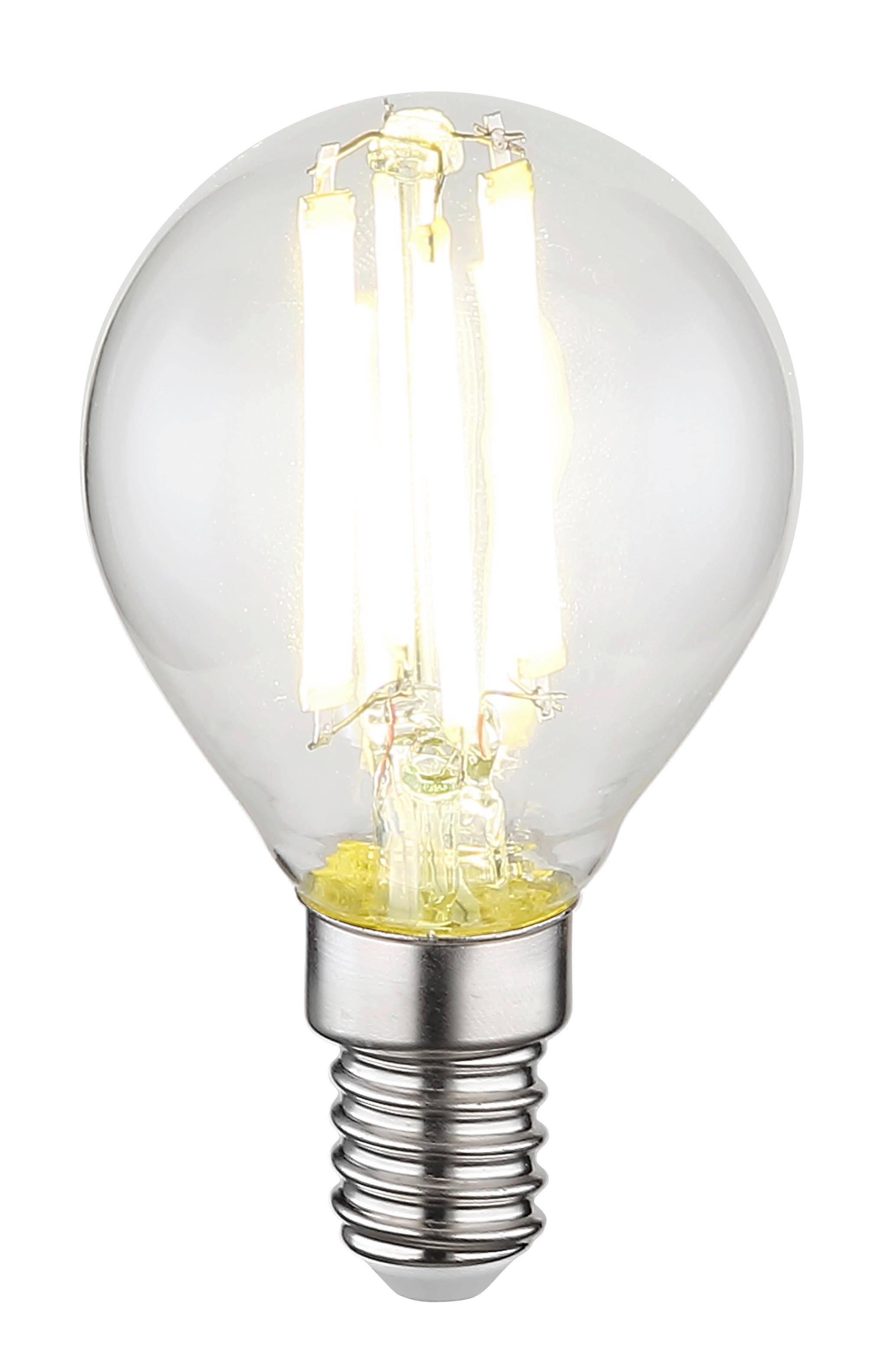 Led-sijalka 10578ck - prozorno, kovina/steklo (4,5/7,8cm) - Globo