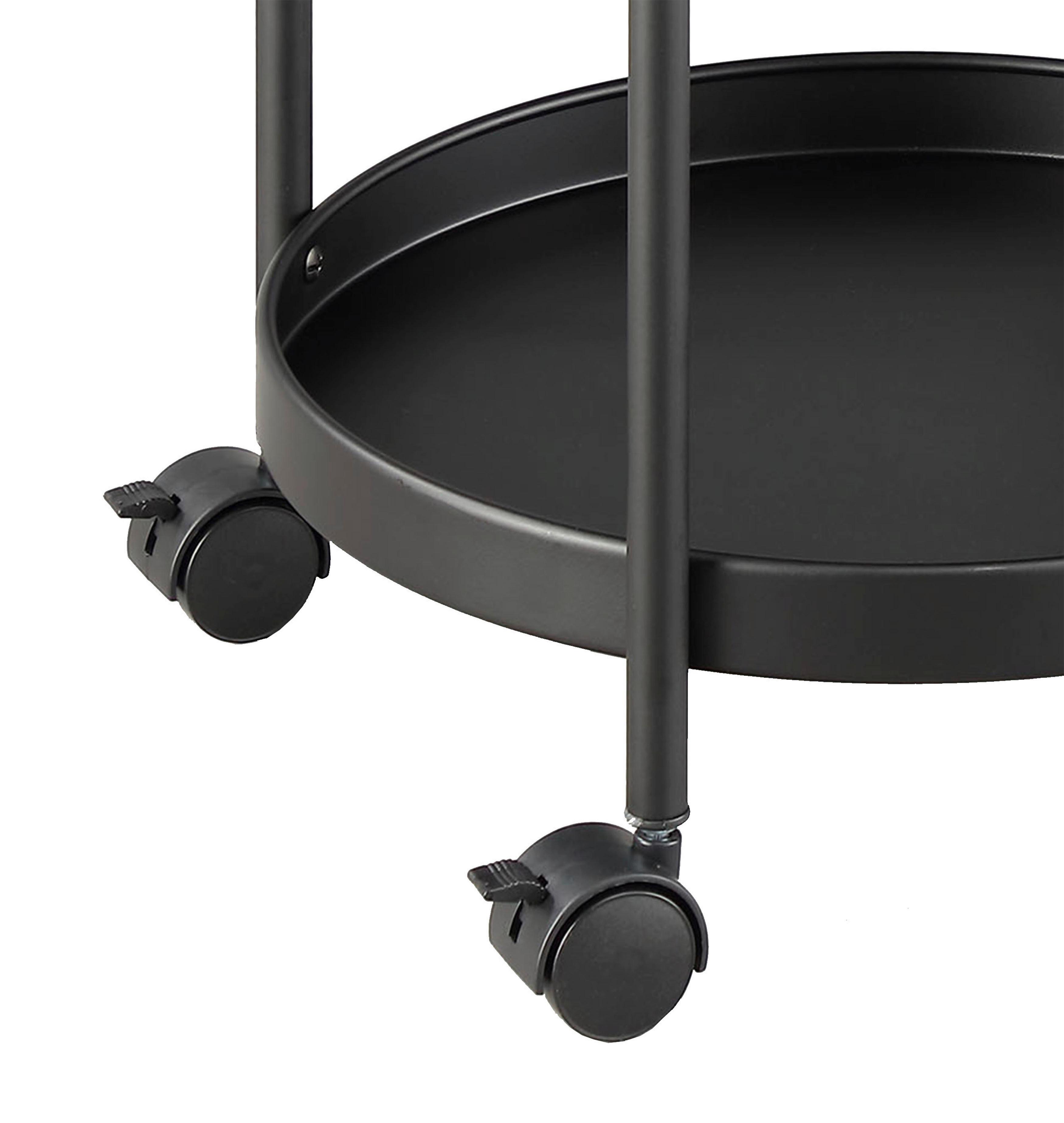 SERVERINGSVAGN JUSTUS -EXKLUSIV- - svart, Modern, metall/plast (39,5/72,5/35,5cm) - Mömax