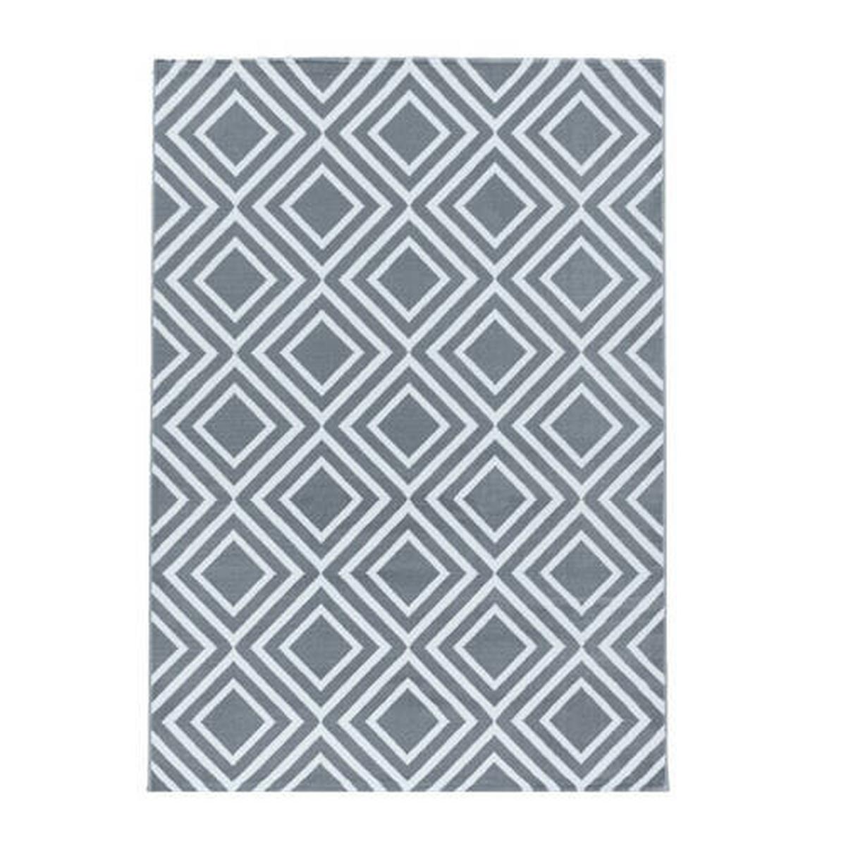 Webteppich Costa Grau ca. 240x340cm - Grau, Design, Textil (240/340cm)