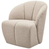 Sessel Mojo Beige B: 68cm - Beige/Schwarz, Design, Kunststoff/Textil (68/75/77cm) - Livetastic