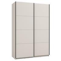 Schwebetürenschrank Gard Kaschmirfarben - Kaschmir/Schwarz, KONVENTIONELL, Holzwerkstoff/Metall (146/217/61cm) - Based