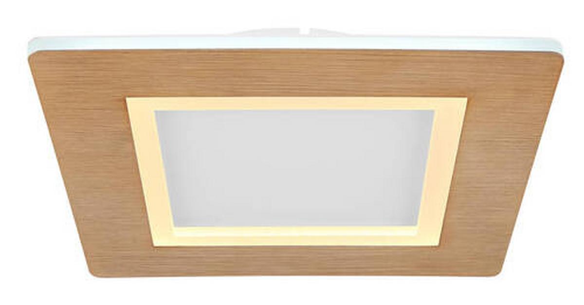 LED Mennyezeti Lámpa 41767q - opál/fehér, Natur, műanyag/fém (30/30/5cm) - Globo