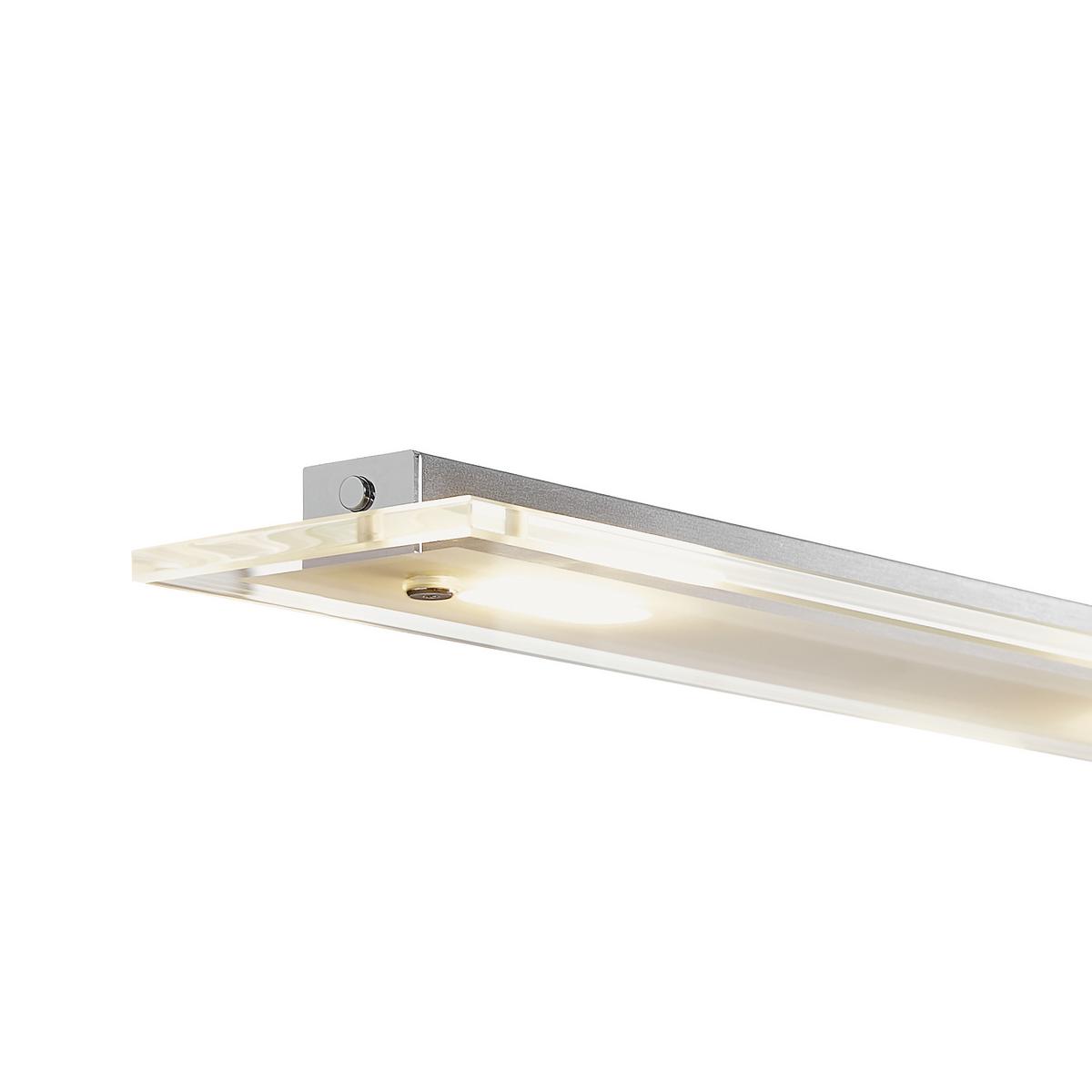 LAMPA WISZĄCA LED 211224 TENSO - kolor niklowy, Design, metal/szkło (88/9/80-150cm) - Fischer & Honsel