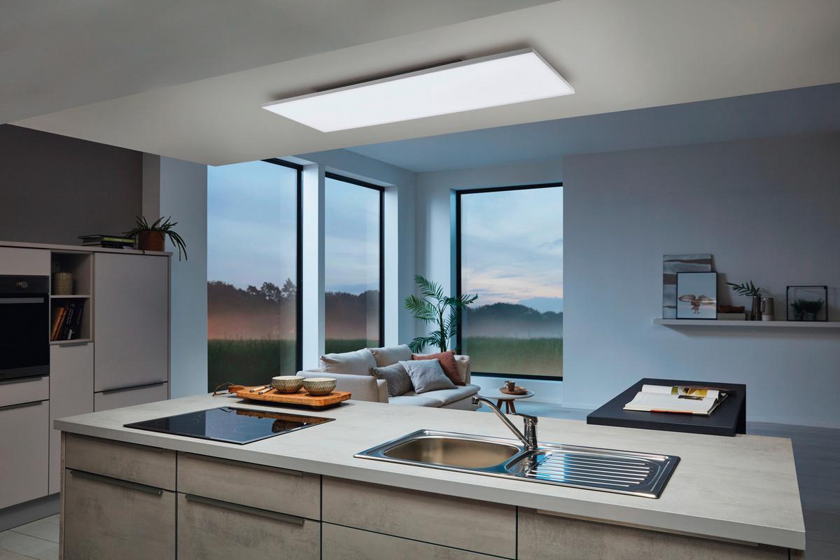 LAMPA SUFITOWA LED 900061* TURCONA-Z - biały, Design, tworzywo sztuczne/metal (120/30/5cm) - Eglo