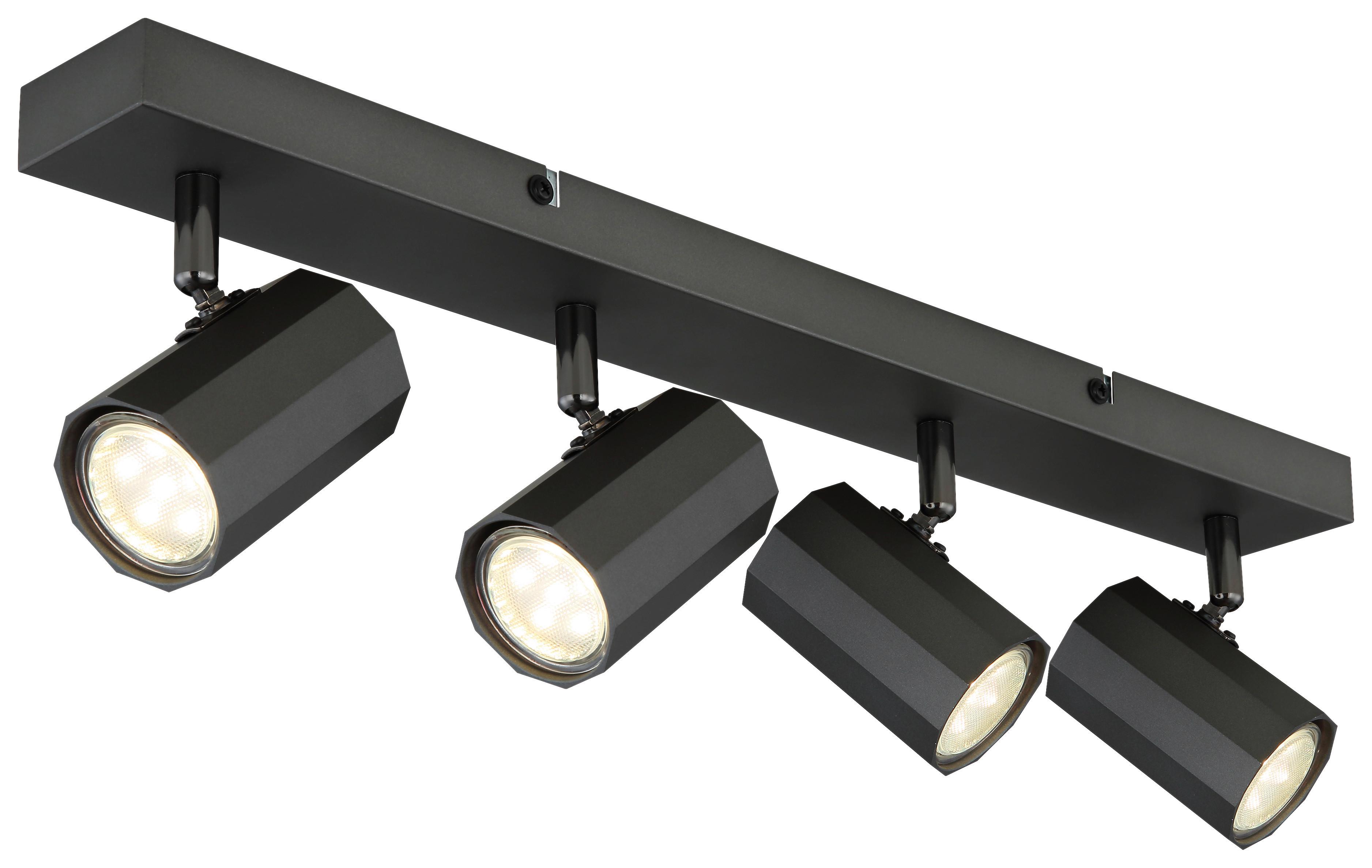 LAMPA SUFITOWA LUKKA - szary, Design, metal (53/6/14,5cm) - Novel