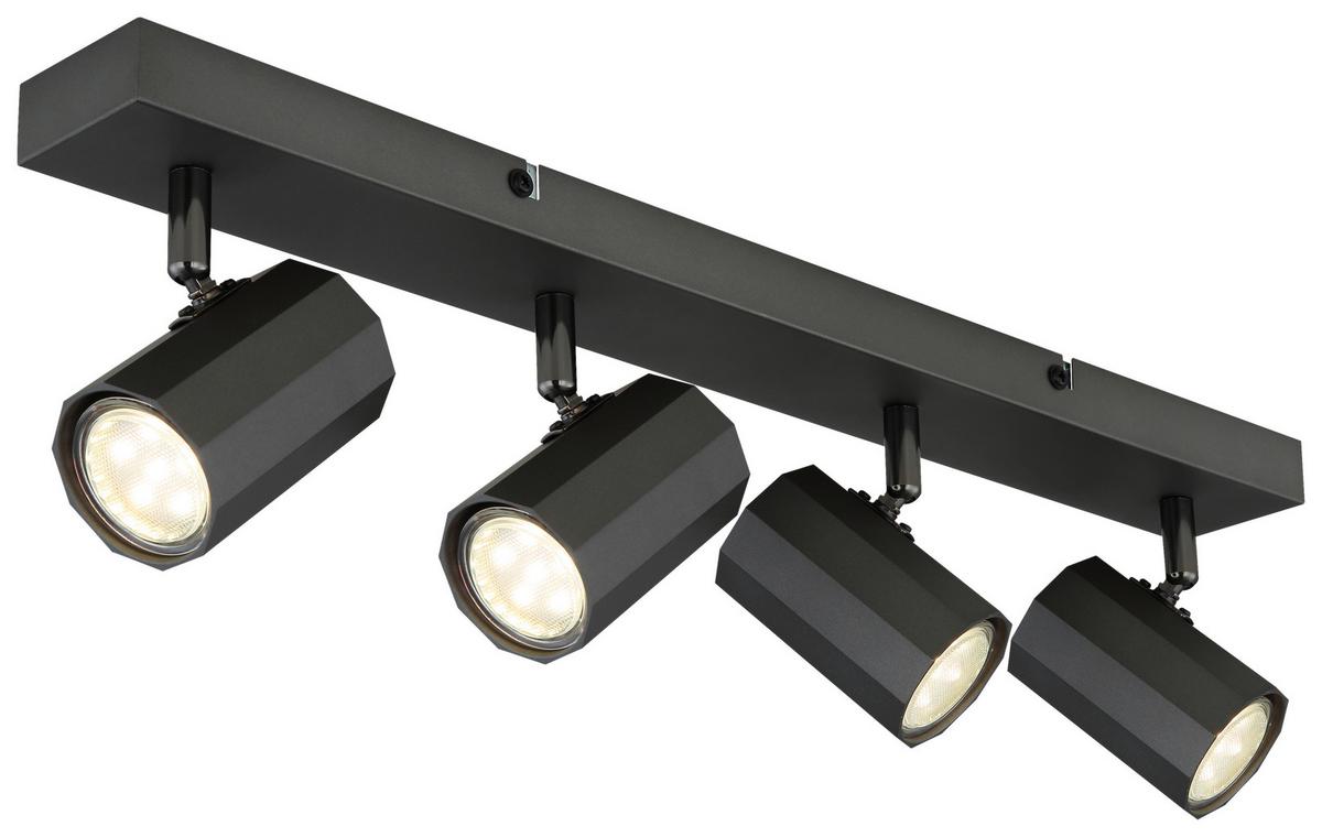 LAMPA SUFITOWA LUKKA - szary, Design, metal (53/6/14,5cm) - Novel