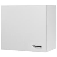 Küchenoberschrank "Wito" , Weiß - Edelstahlfarben/Weiß, Holzwerkstoff/Kunststoff (60/54,8/32cm) - FlexWell