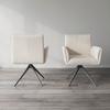 STOL MED ARMSTÖD ROSALIA - beige/svart, Modern, metall/trä (65/87,5/61,5cm) - Bessagi Home