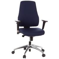 Drehstuhl Pro-Tec Dunkelblau - Dunkelblau, MODERN, Kunststoff/Textil (60/126/45cm) - MID.YOU
