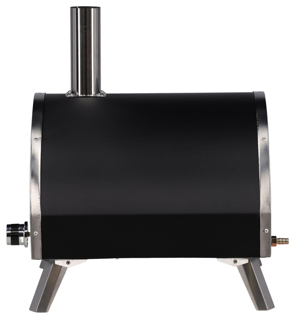 Pizzaofen Kerang ca. 56,3x56,5x54 cm Silber - Silberfarben, KONVENTIONELL, Metall (56,3/56,5/54cm) - Gardenson