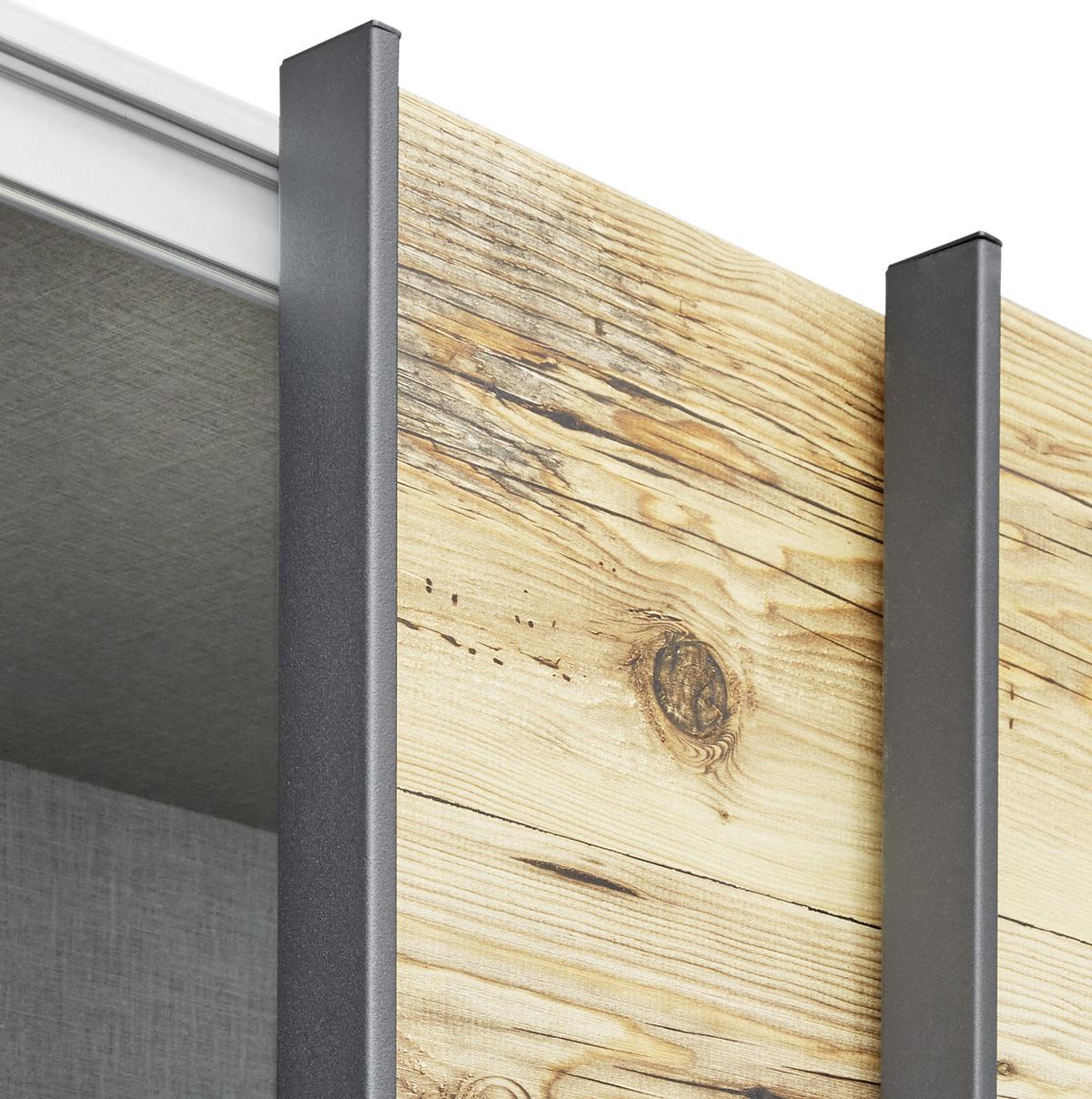 Ormar S Kliznim Vratima Alicante - siva/boje smreke, Moderno, drvni materijal/metal (270/210/60cm) - Modern Living