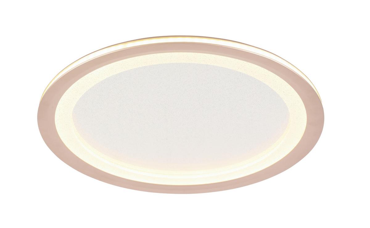 LED Mennyezeti Lámpa Korti - fekete/cappuccino, Modern, műanyag/fém (40/6.1cm) - Modern Living