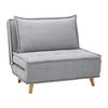 Schlafsessel Layla Hellgrau Webstoff - Hellgrau/Naturfarben, MODERN, Holz/Textil (104/92/84cm) - Bessagi Home