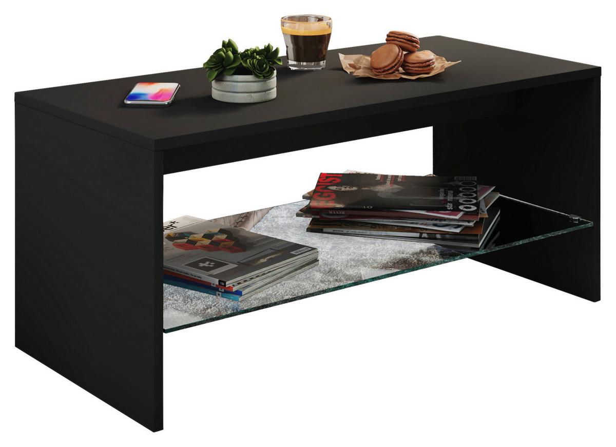 Klubska Miza Wisal, Črna - črna, Moderno, leseni material (90/40/40cm) - MID.YOU