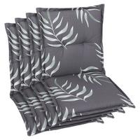 Sesselauflagenset Anthrazit, 4-teilig - Anthrazit, Basics, Textil (50/7/100cm)