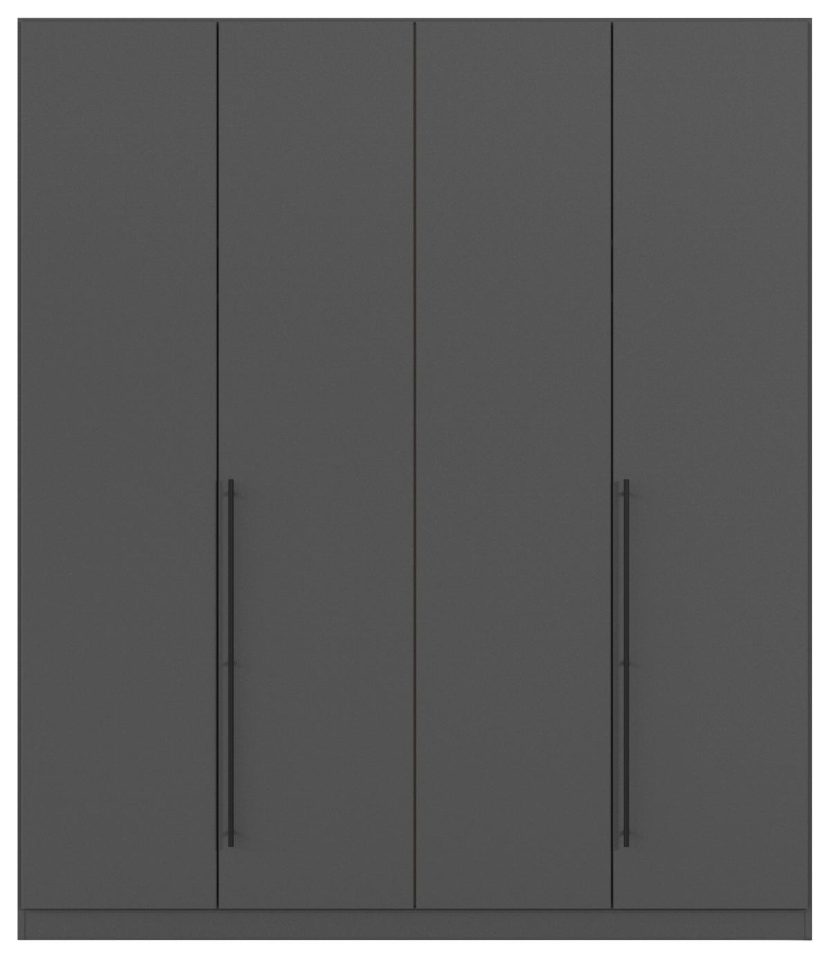 Șifonier Safari - gri, Konventionell, material pe bază de lemn (181/229/54cm)