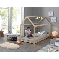 Hausbett Cabane 90x200 cm Kiefer Natur Echtholz - Kieferfarben, MODERN, Holz (90/200cm) - MID.YOU