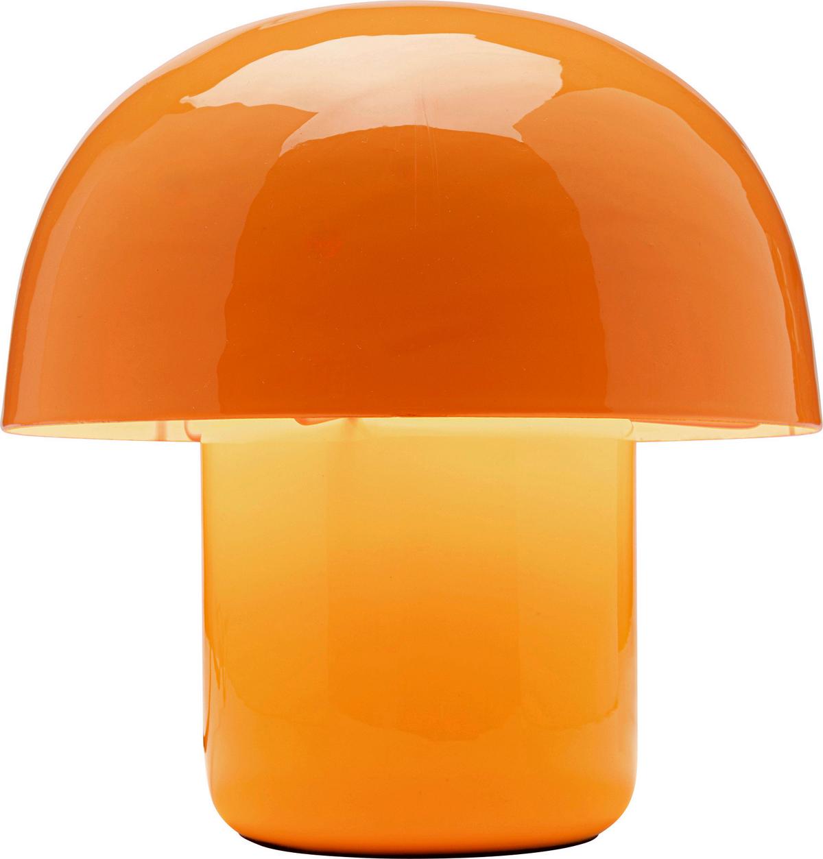 LAMPA STOŁOWA MUSHROOM ORANGE -AMBIA HOME- - pomarańczowy, Modern, metal (20/20/20cm) - Kare-Design