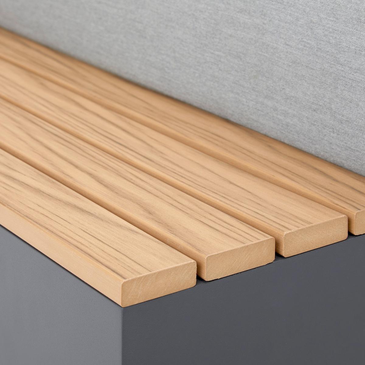 ensemble lounge 3-teilig, Olefingewebe - gris, Modern, métal/matière synthétique - Bessagi Garden