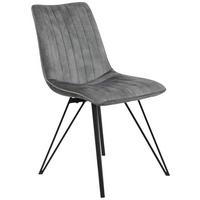 Scaun Marie S - negru/gri, Modern, metal/textil (47/87/58cm) - Mömax