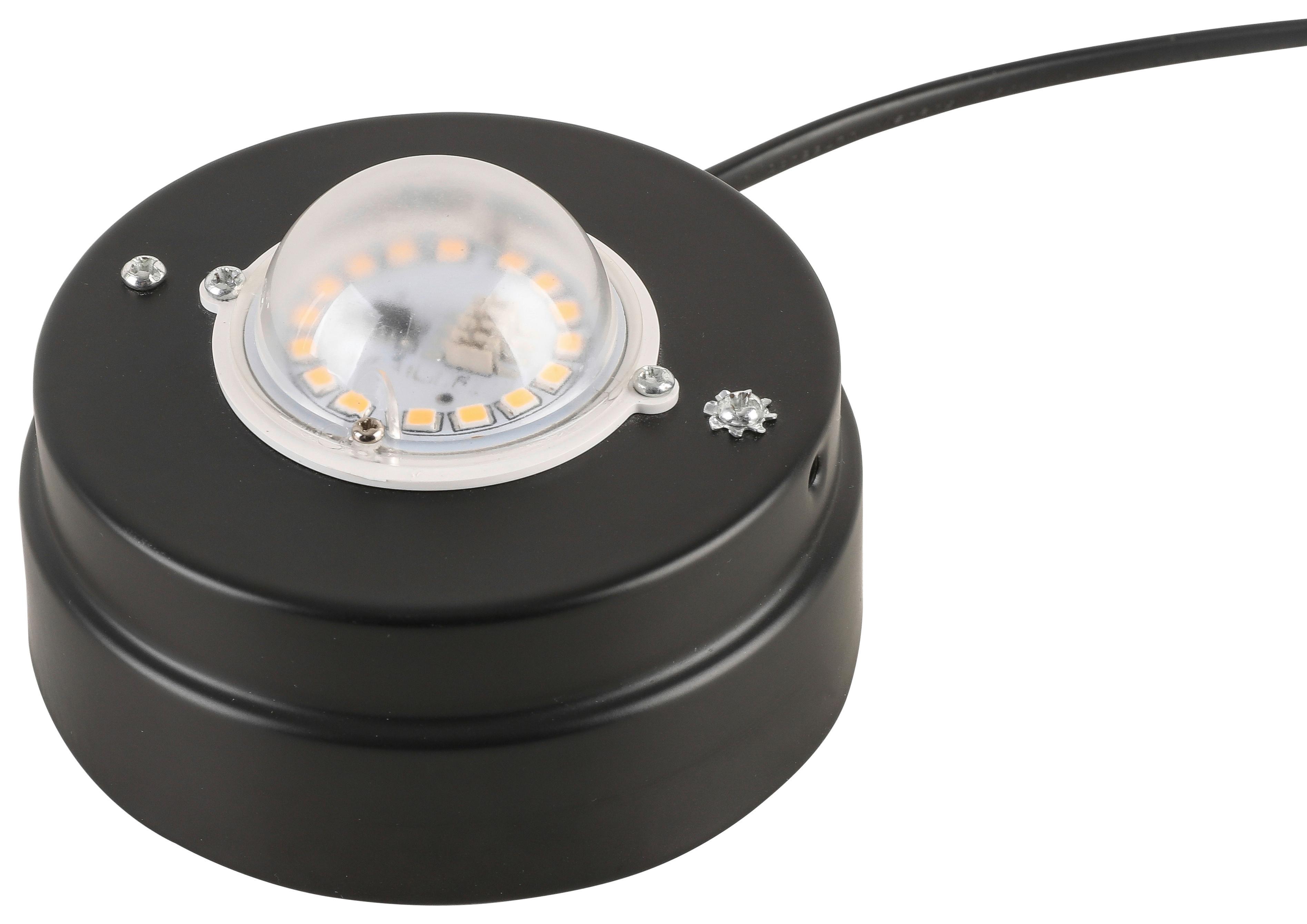 LED-BORDSLAMPA BLOH - kromfärg/svart, Modern, metall/glas (10/20cm) - Mömax