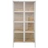 VITRINE AMY -EXKLUSIV- - Beige/couleur chêne, MODERN, matériau en bois/métal (80/172/35cm) - Mömax