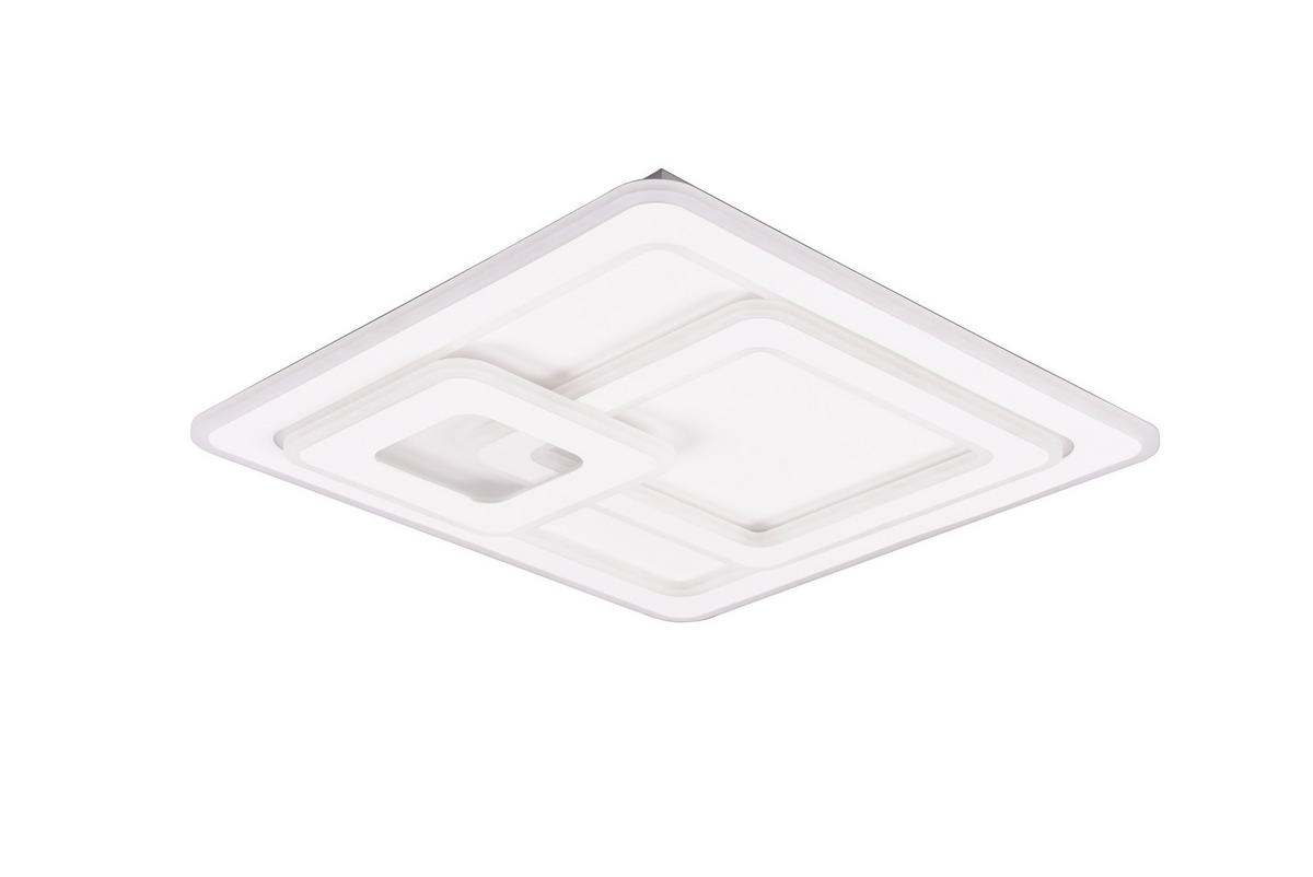 LED-Deckenleuchte Mita in Weiß max. 76 Watt - Weiß, Design, Metall (51,5/7/51,5cm) - Trio Leuchten