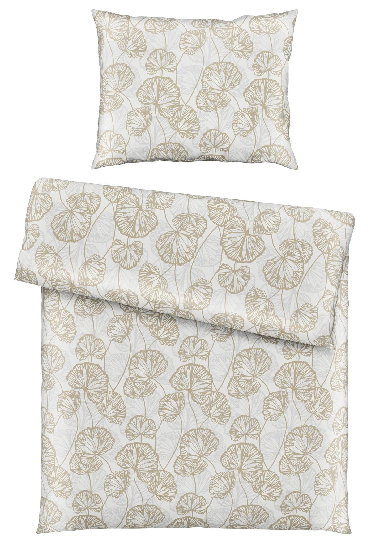 Lenjerie de pat Ethens, cca. 140x200/50x70 cm - bej, textil (140/200cm) - Modern Living