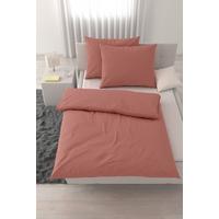 Lenjerie de pat Stone Washed Uni ca. 2x50x70/200x220 cm - roz închis, textil (200/220cm) - Modern Living