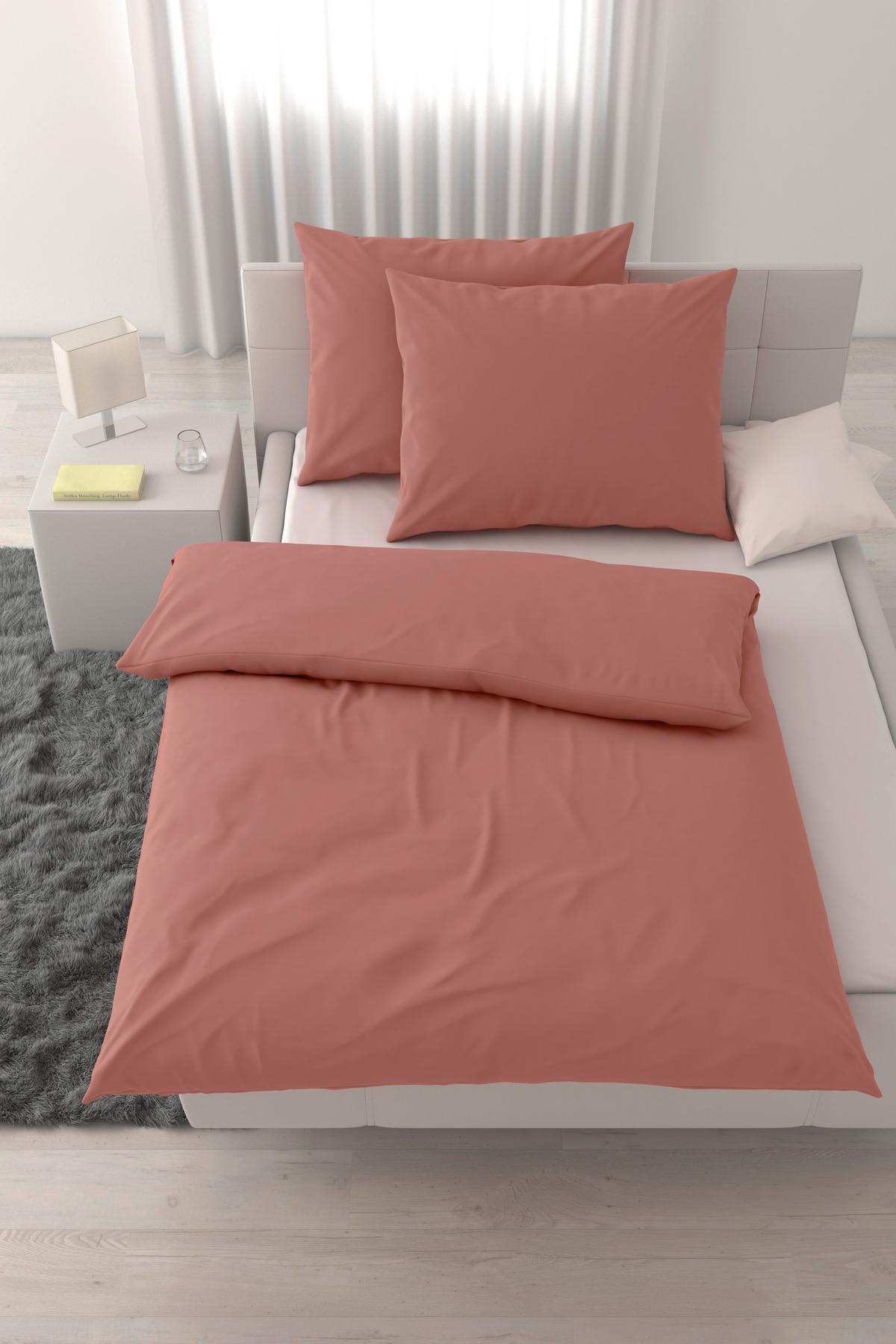 Posteljnina Stone Washed Uni Xxl, Roza, 2x 60/80, 200/200 - temno roza, tekstil (200/200cm) - Modern Living