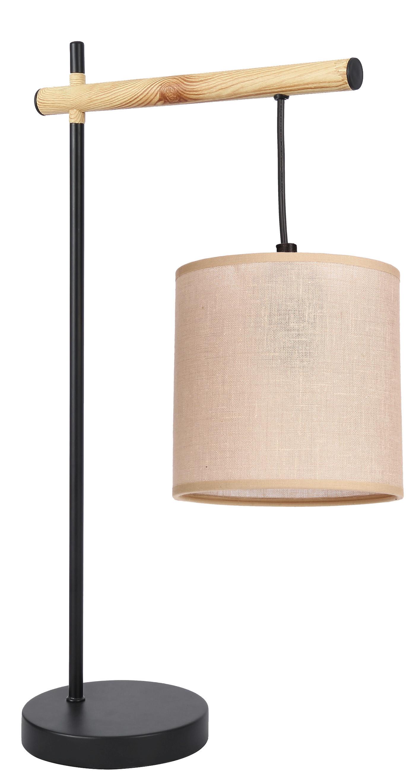 Stolna Svjetiljka Combi - bež/crna, Natur, metal/plastika (30/15/55cm)
