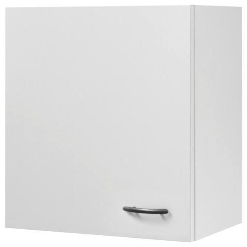 Küchenoberschrank in Weiss 'Wito' - Edelstahlfarben/Weiß, Holzwerkstoff/Kunststoff (50/54,8/32cm) - FlexWell