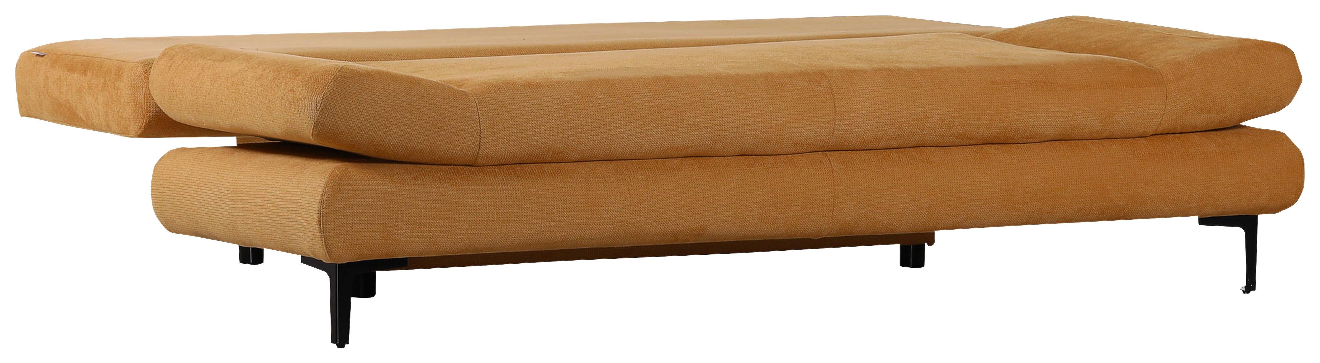 Kanapéágy Lemon - sárga, Modern, textil (191/86/76cm) - Based