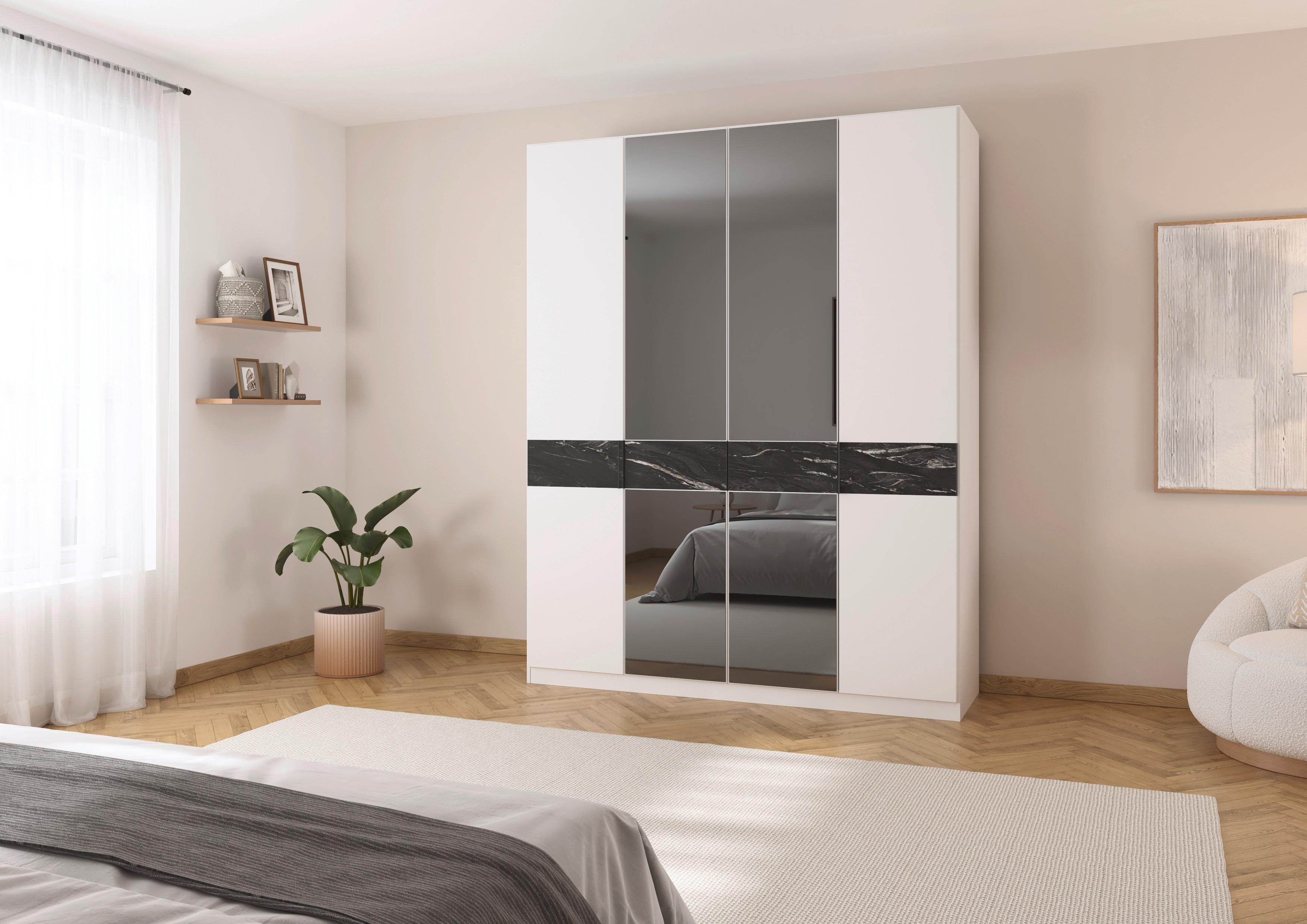 Drehtürenschrank Versity Weiß - Weiß, KONVENTIONELL, Holzwerkstoff/Metall (180/229/54cm) - Premium Living