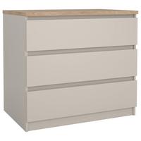 KOMODA NAIA - kolor dębowy/kaszmir, Basics, materiał drewnopochodny (77/70,1/50cm) - Boxxx