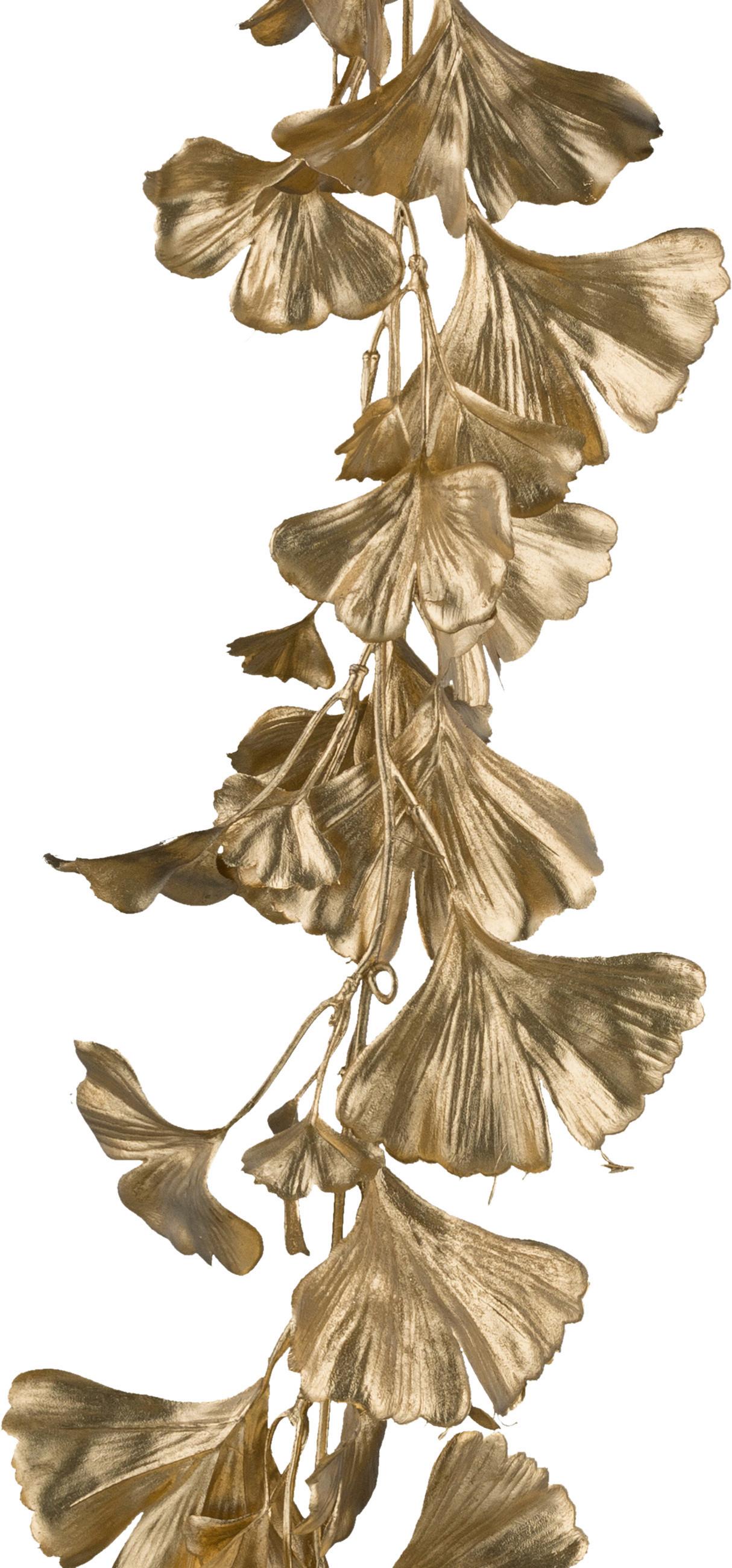 Plantă decorativă Ginkogirlande I - auriu, Konventionell, plastic (115cm) - Modern Living