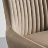 Stuhl "Pippo", Lederlook, beige, Gepolstert - Beige/Schwarz, MODERN, Textil/Metall (60/86/45cm) - Bessagi Home