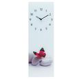 Wanduhr Mona, ca. 20x60x3,5cm - Multicolor, KONVENTIONELL, Glas/Metall (20/60/3,5cm)