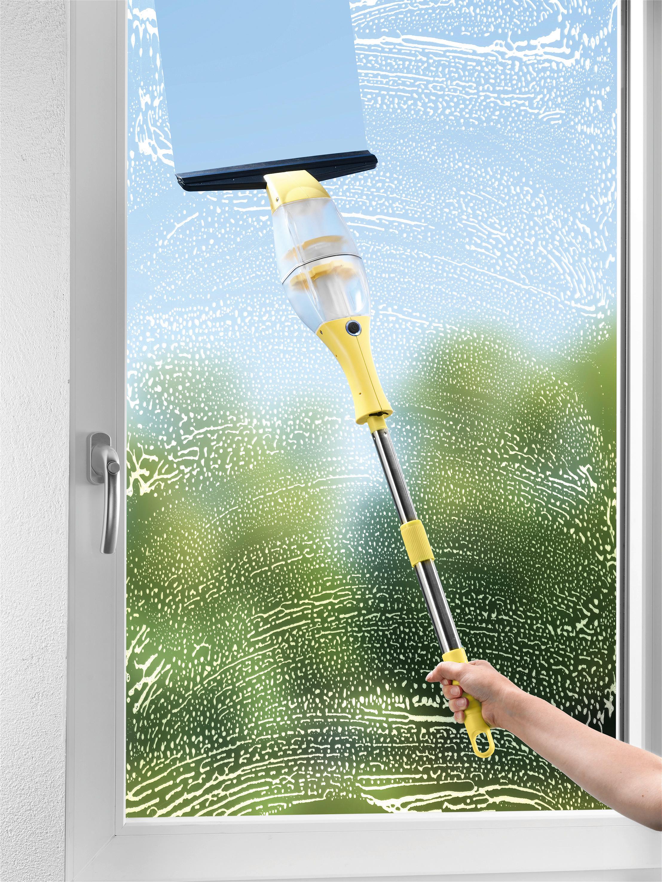 Akkumulátoros Ablaktisztító Cleanmaxx - sárga, műanyag