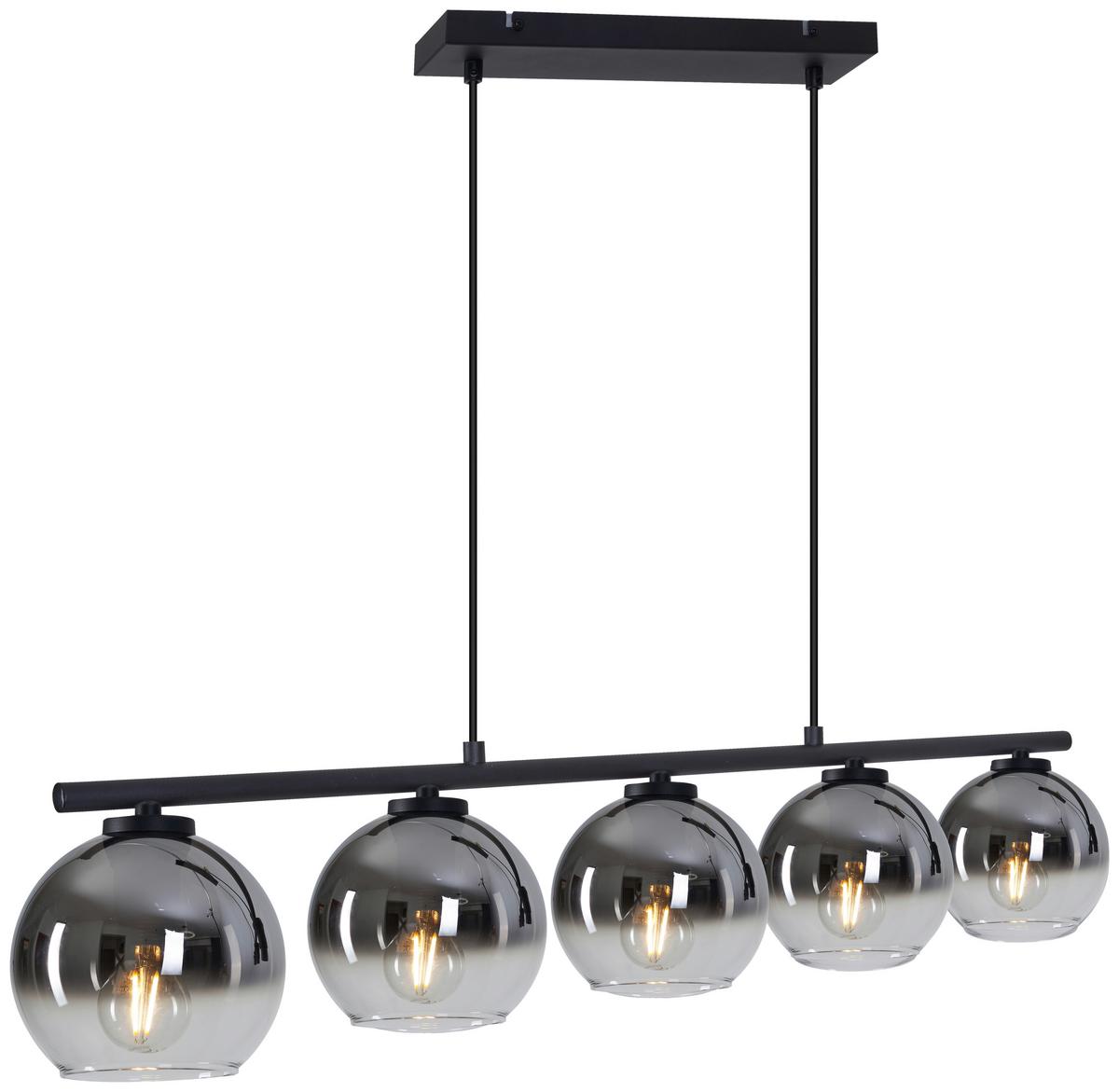 LAMPA WISZĄCA BRINDISI - czarny, Basics, szkło (83/13/150cm) - Novel