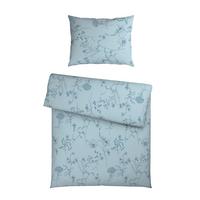 Bettwäsche Nature Romy Blau/Hellblau ca. 140x200cm - Blau/Hellblau, Textil (140/200cm) - Mömax