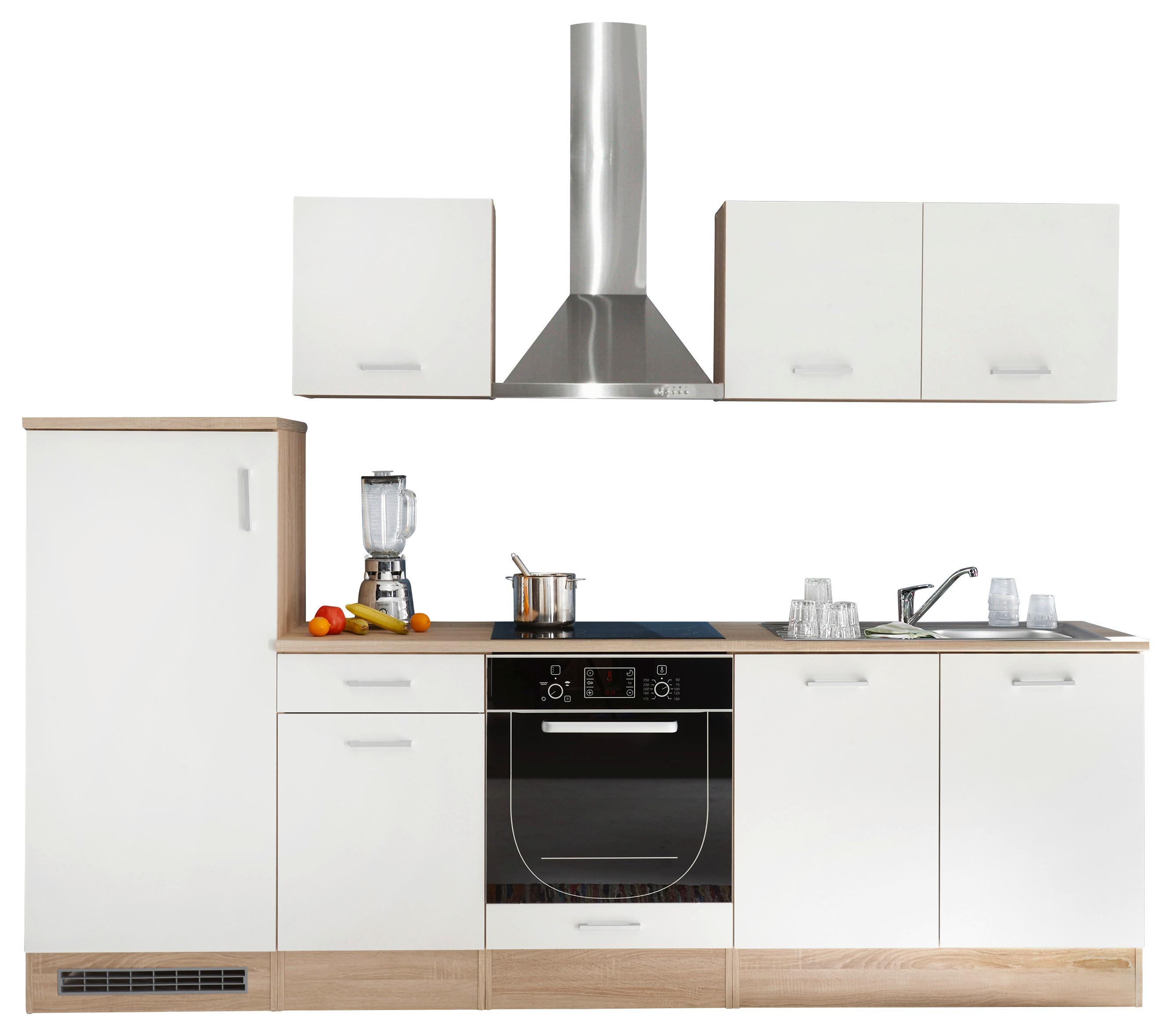 Bucătărie Standard Andy - stejar Sonoma/alb, Modern, material pe bază de lemn (270/195/60cm) - Best Price