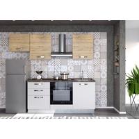 Blok Kuhinja S Aparatima Star - boje hrasta/svijetlo siva, Moderno, drvni materijal (240/216/60cm) - Mömax