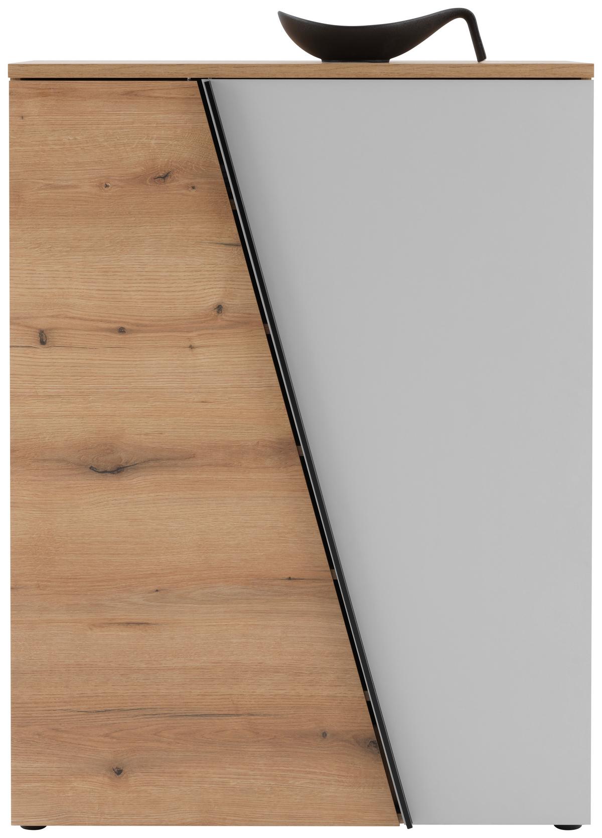 Comodă VENEDIG NEW - cașmir/culoare lemn stejar, Modern, material pe bază de lemn (90/121,5/40cm) - Modern Living