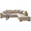 HÖRNSOFFA ALVITO - beige/brun, Design, trä/textil (298/202cm) - P & B