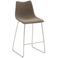 Barhocker My Solo ca. 49x100 cm Schlammfarben - Schlammfarben/Edelstahlfarben, KONVENTIONELL, Textil/Metall (49/99/51cm) - Livetastic