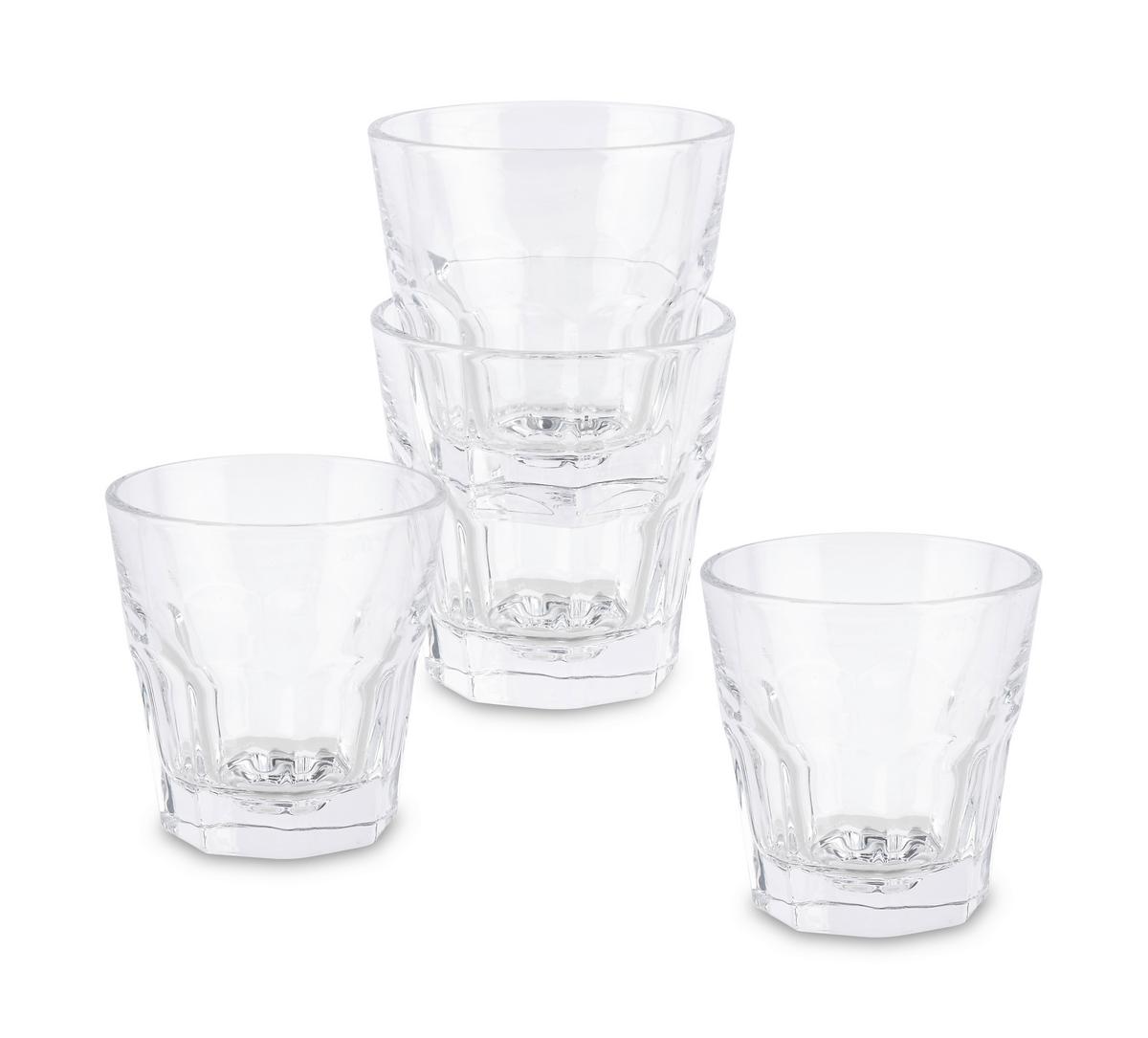 Gläserset Adam Klar, 4-teilig - Klar, KONVENTIONELL, Glas (8,4/8,4/8,7cm) - Mömax