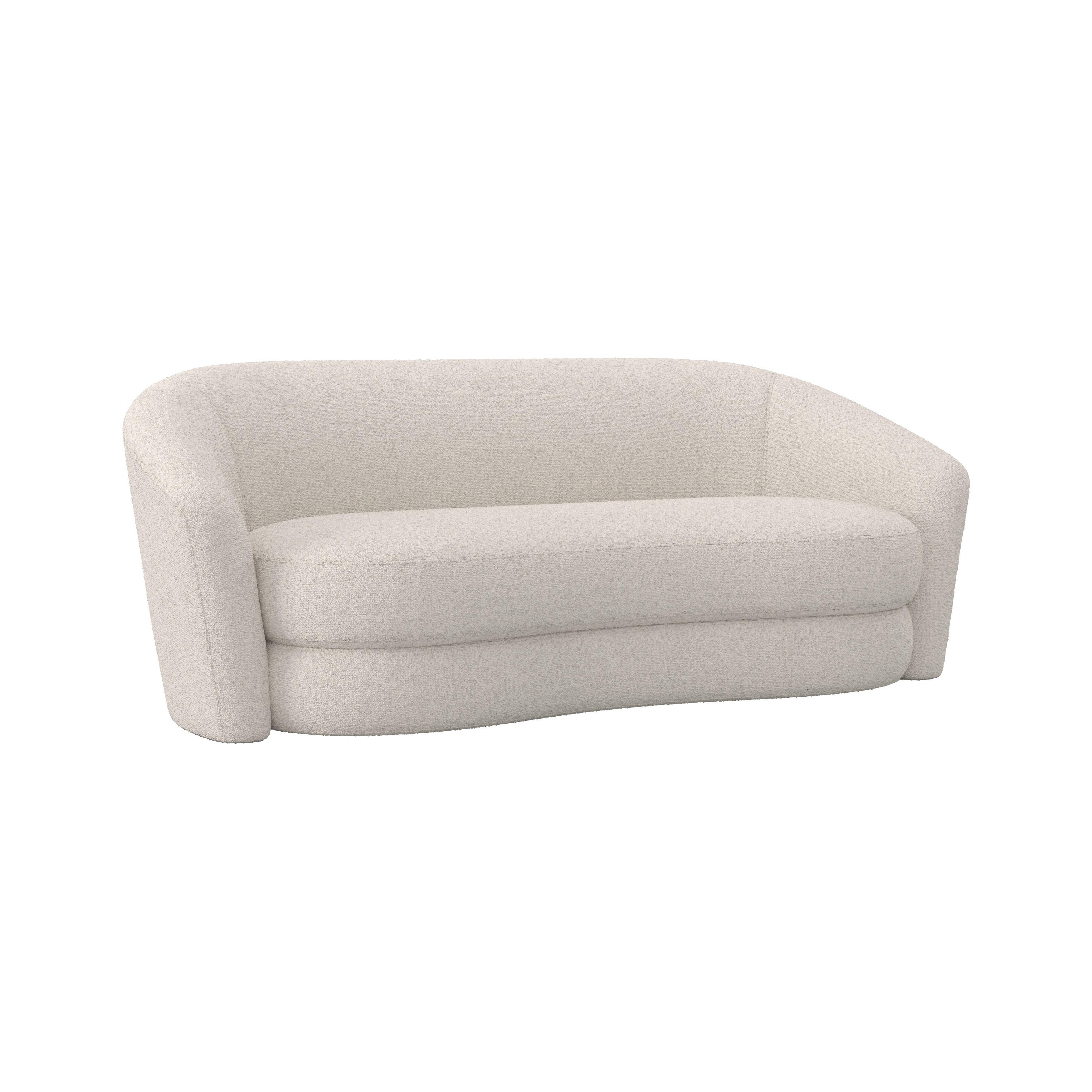 SOFFA ISABEL - svart/cremefärgad, Modern, trä/textil (197/72/86cm) - Bessagi Home