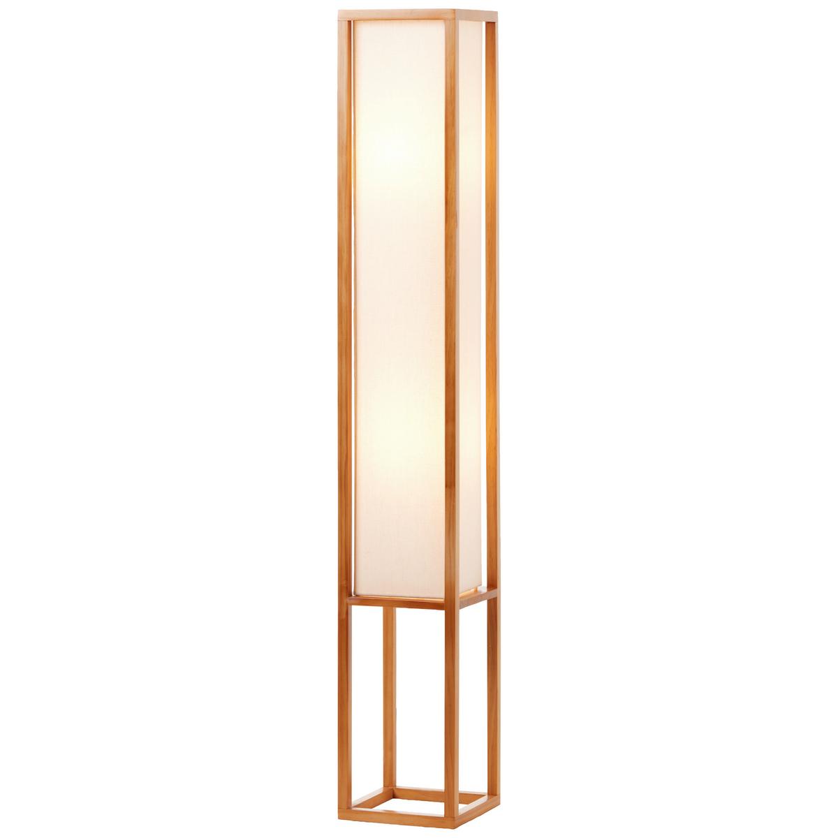 Stehleuchte Seaside max. 40 Watt - Naturfarben/Weiß, Natur, Holz/Textil (19/120/19cm) - Brilliant